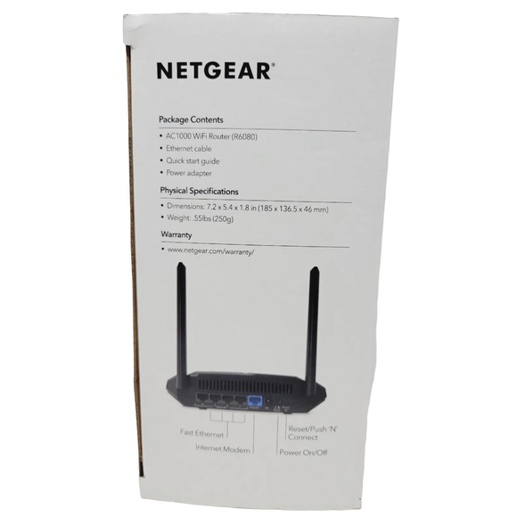 NETGEAR‎ R6080 AC1000 Dual Band Smart Wi-Fi Router - Picture 8 of 11